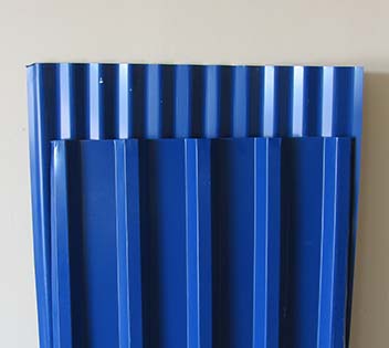 0.3mm IBR / Corrugated painted zinc (Blue)